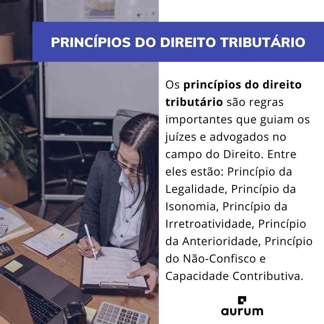 Confira quais são os princípios do direito tributário