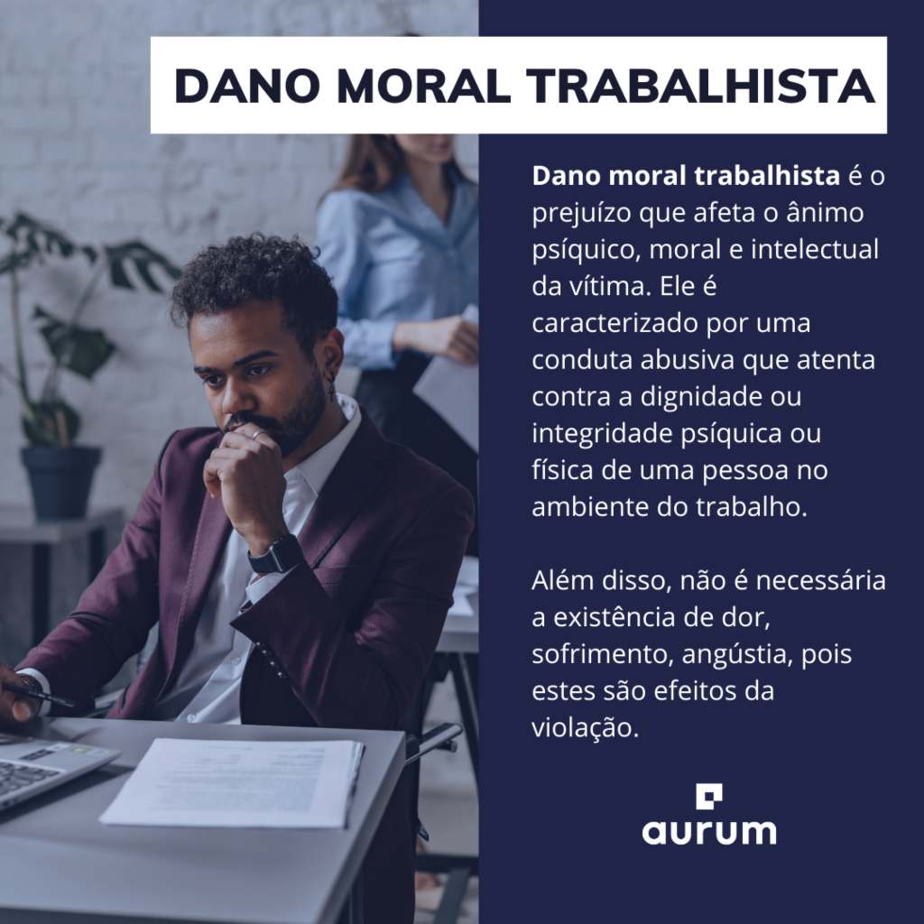 Entenda o que é dano moral. 