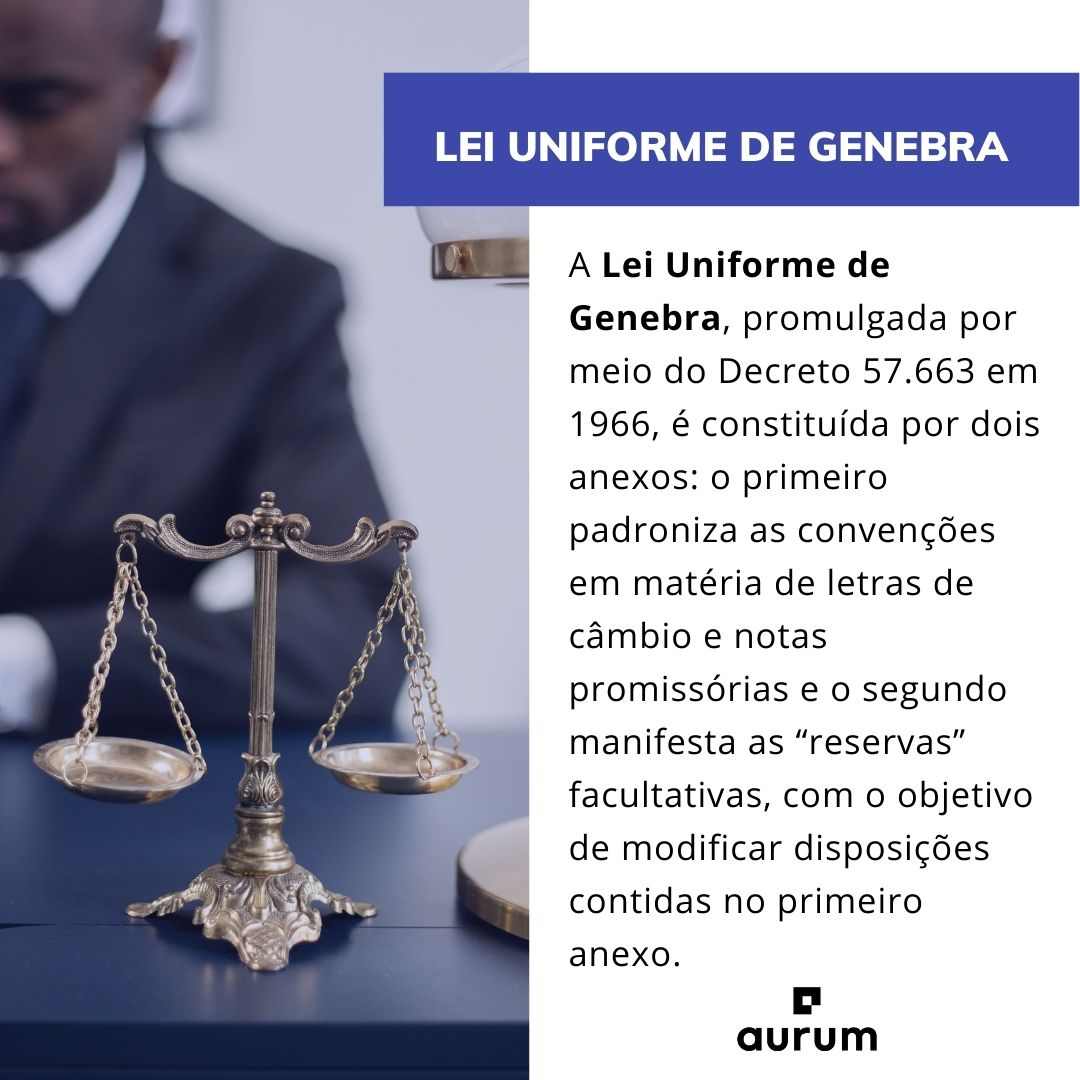 Entenda o que é a lei uniforme de genebra