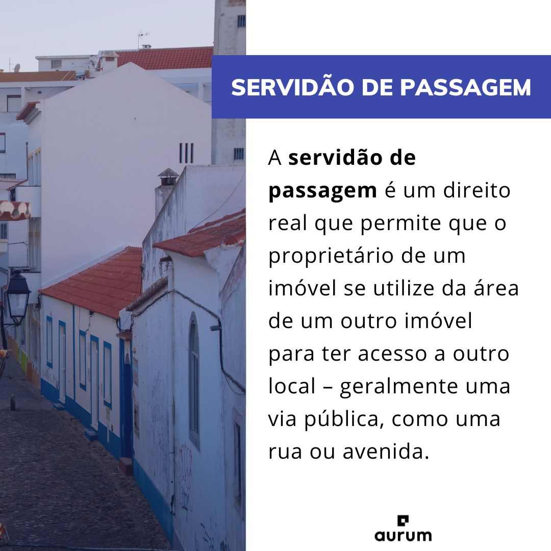 Como funciona a servidão de passagem