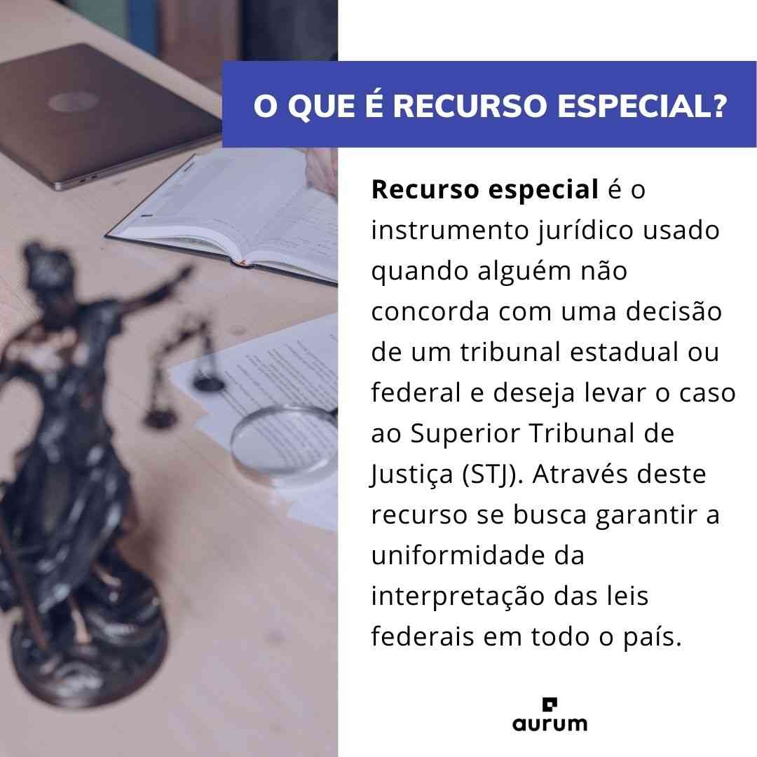 Saiba o que é recurso especial