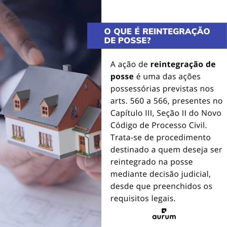 Reintegração de posse: O que é, como fazer [+MODELO]