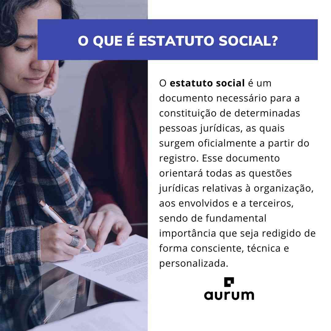 Entenda o que é estatuto social