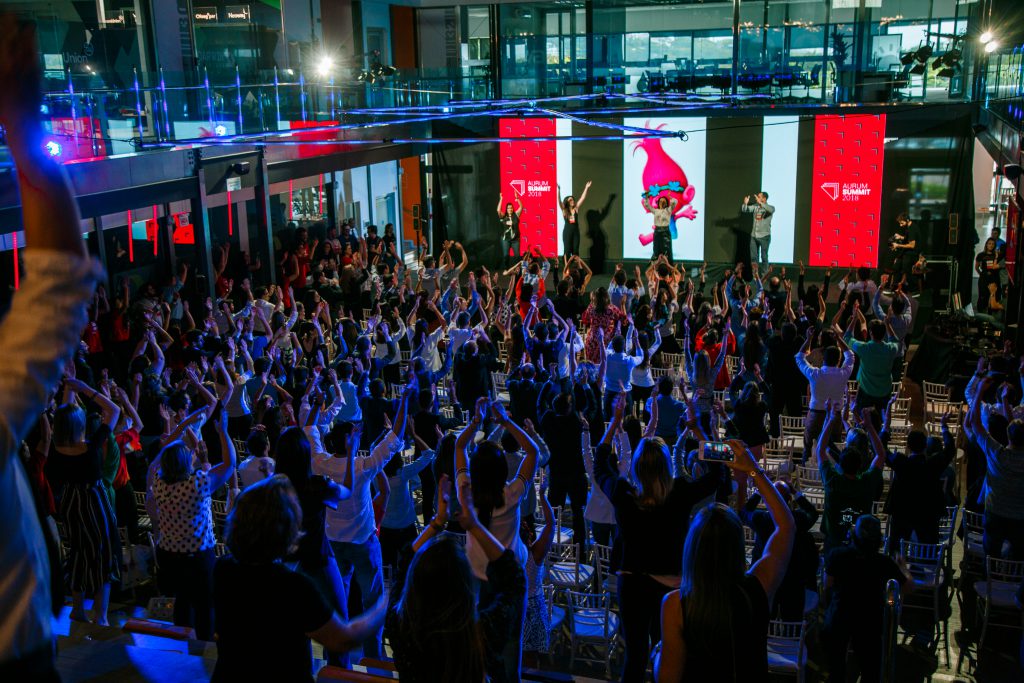 Participantes se divertem no Aurum Summit 2018
