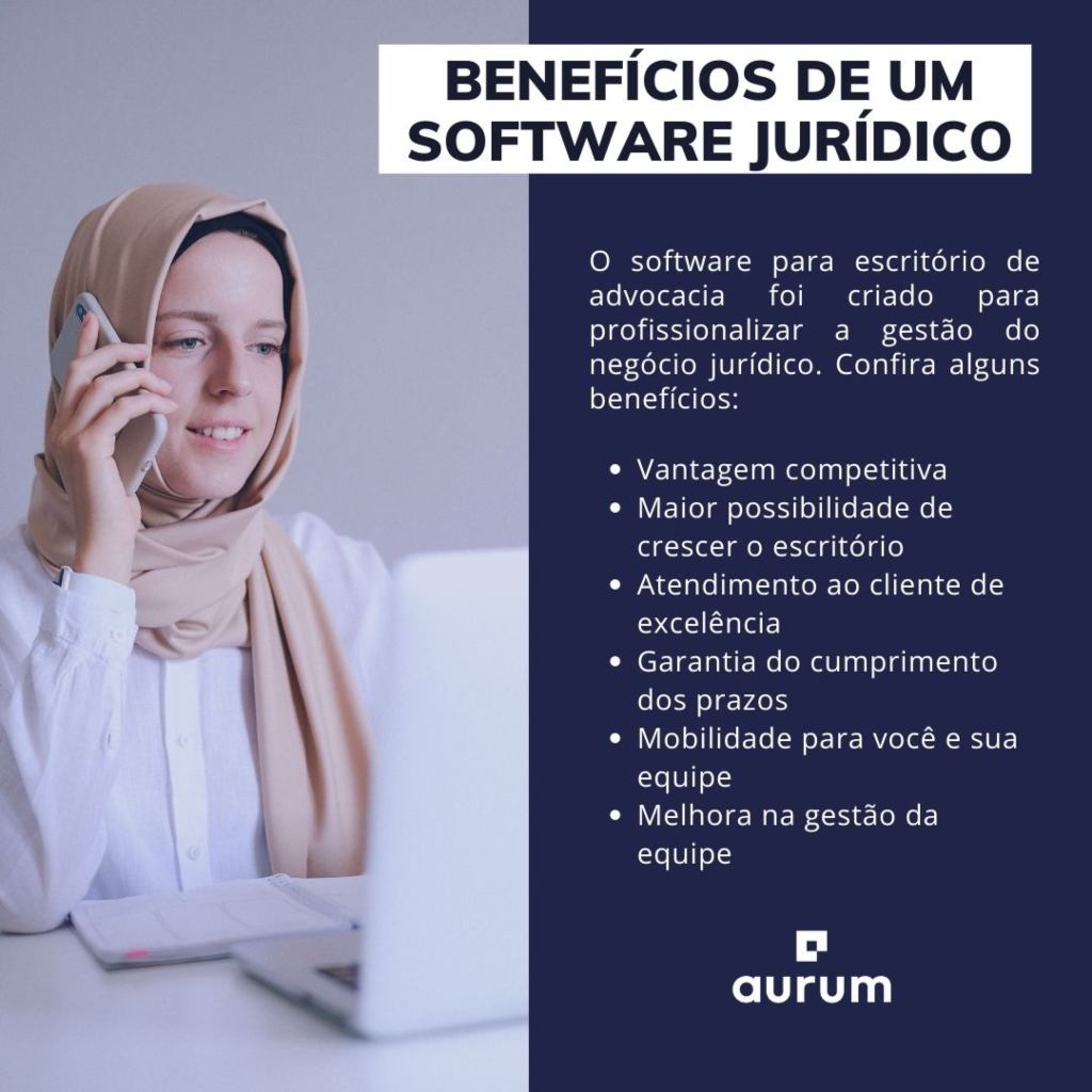 Lista de benefícios de um software jurídico