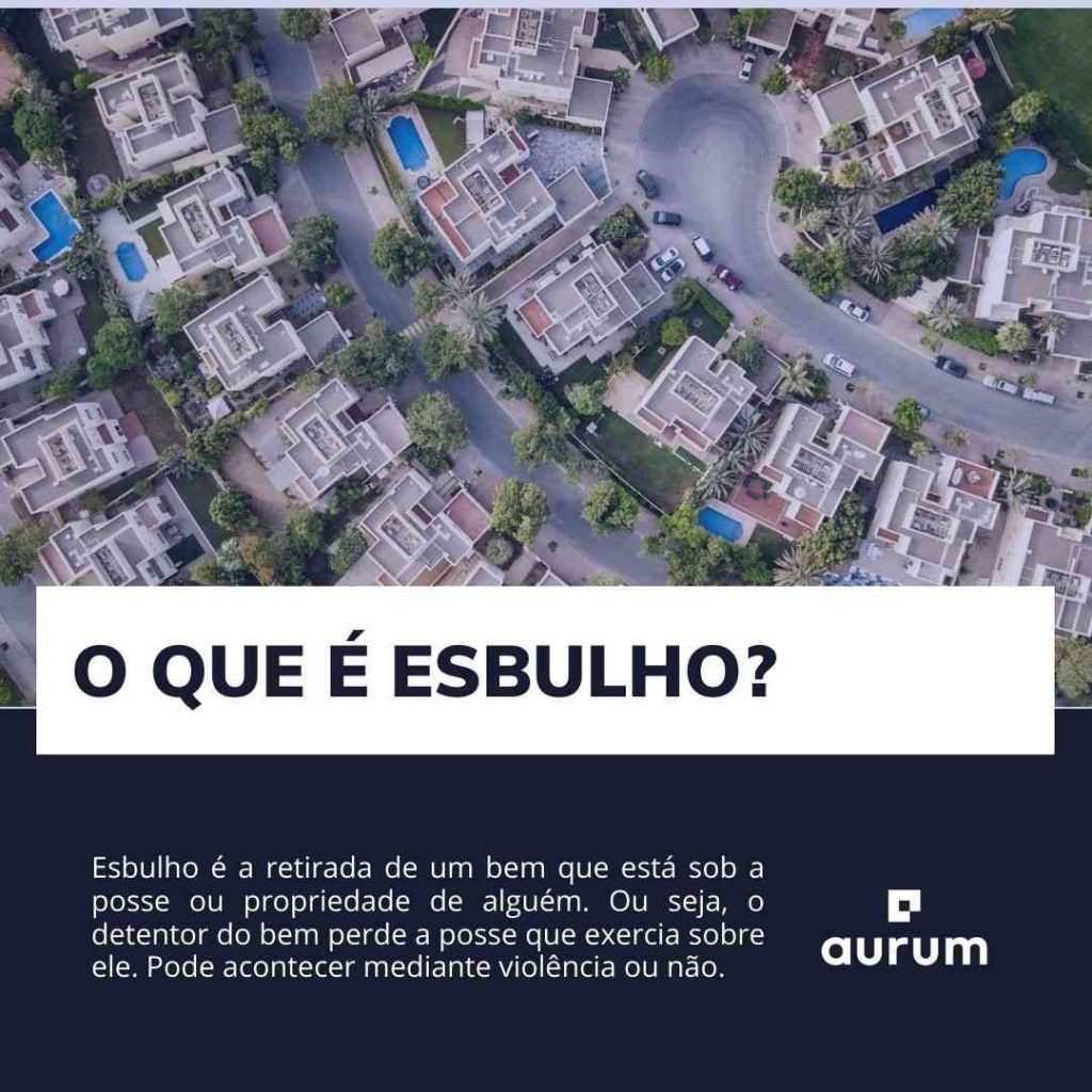 O que é esbulho?